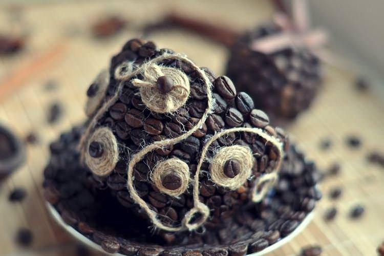 Вироби з кавових зерен своїми руками - фото та ідеї