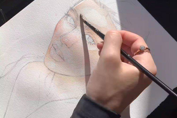 Як намалювати портрет людини аквареллю