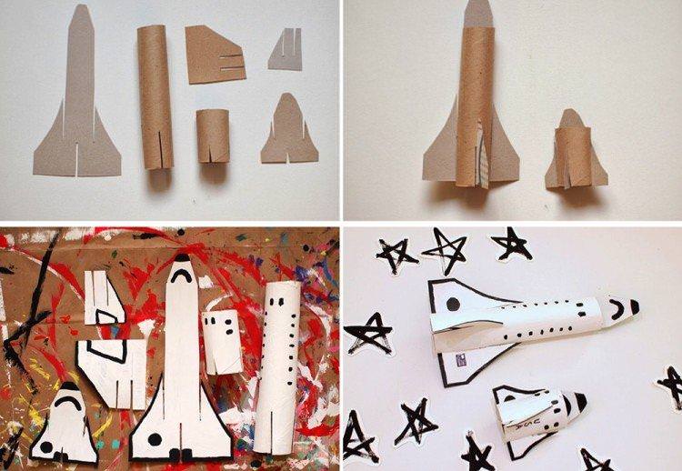 Ракета з картонних втулок - Як зробити ракету з паперу