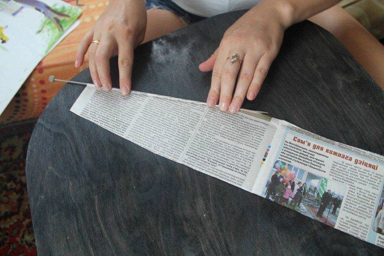 Як скрутити газетні трубочки - Плетіння для початківців