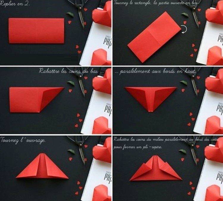 Об'ємне серце з паперу - Як зробити серце з паперу