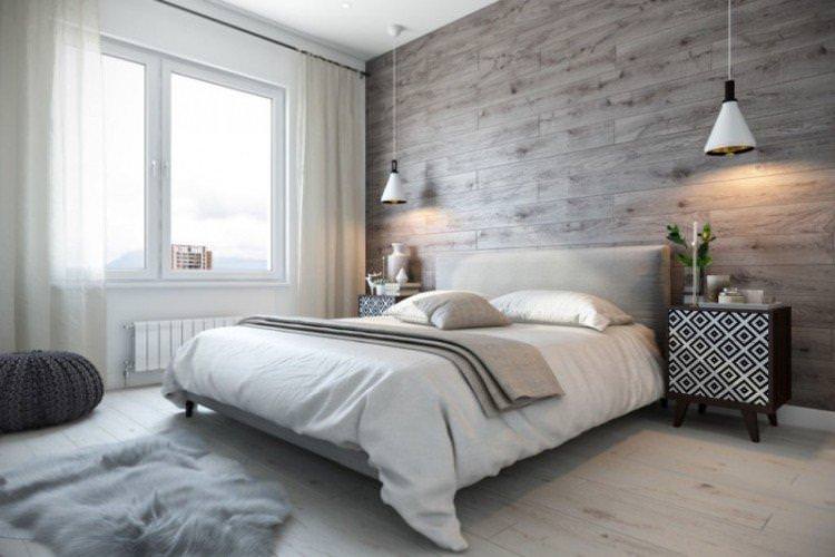 Біжова спальня у скандинавському стилі - Дизайн інтер'єру