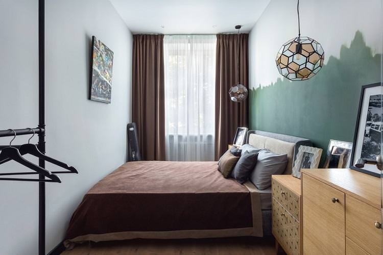 Маленька спальня у скандинавському стилі - дизайн інтер'єру фото