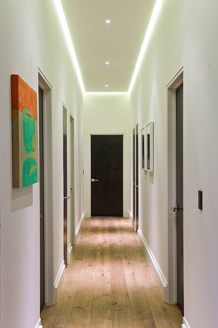 Декоративне підсвічування - Дизайн коридору в квартирі