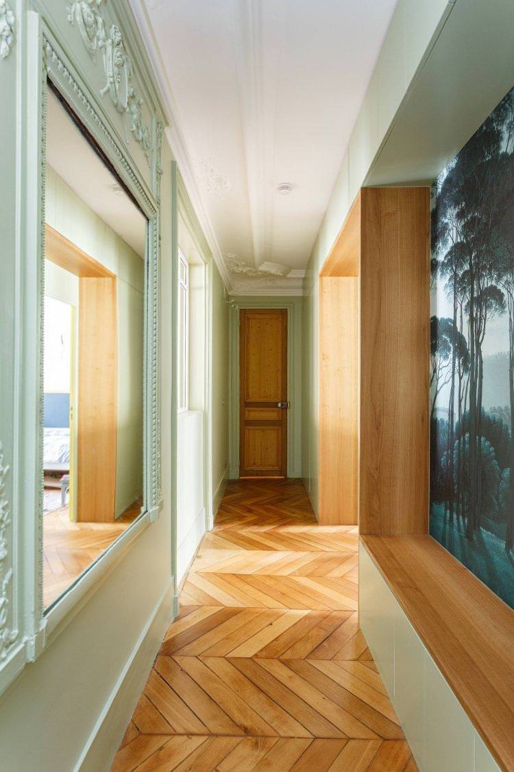 Дизайн вузького коридору у квартирі - фото