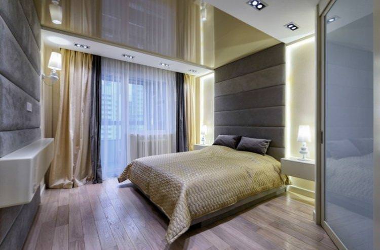 Комбінування штор - Штори в спальню в сучасному стилі