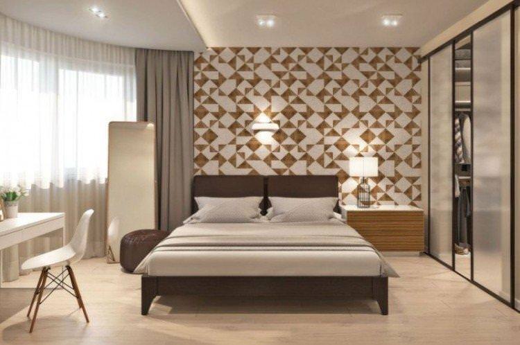 Ліжко - Дизайн спальні в сучасному стилі