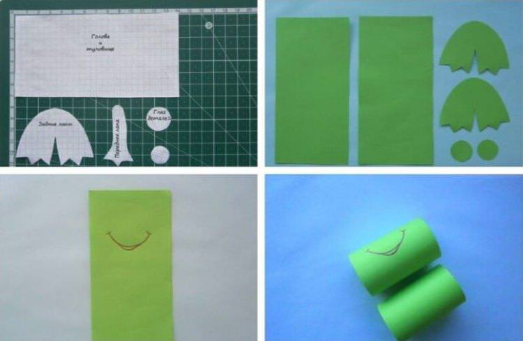 Дитяча об'ємна жаба - Як зробити жабу з паперу