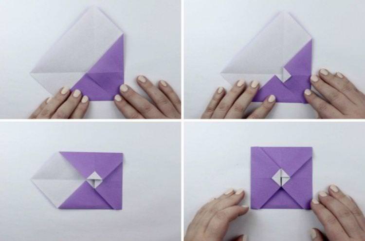 Квадратний конверт - як зробити конверт з паперу А4