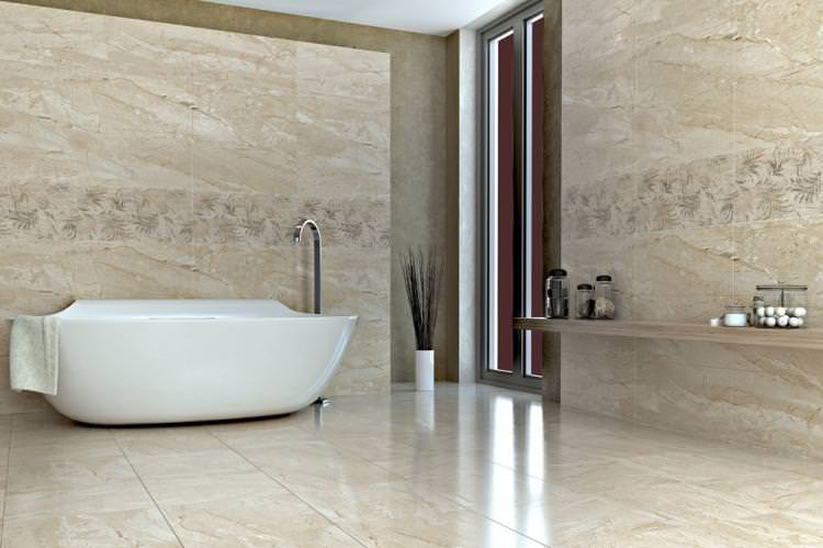 Оздоблення підлоги - Дизайн ванної кімнати в сучасному стилі