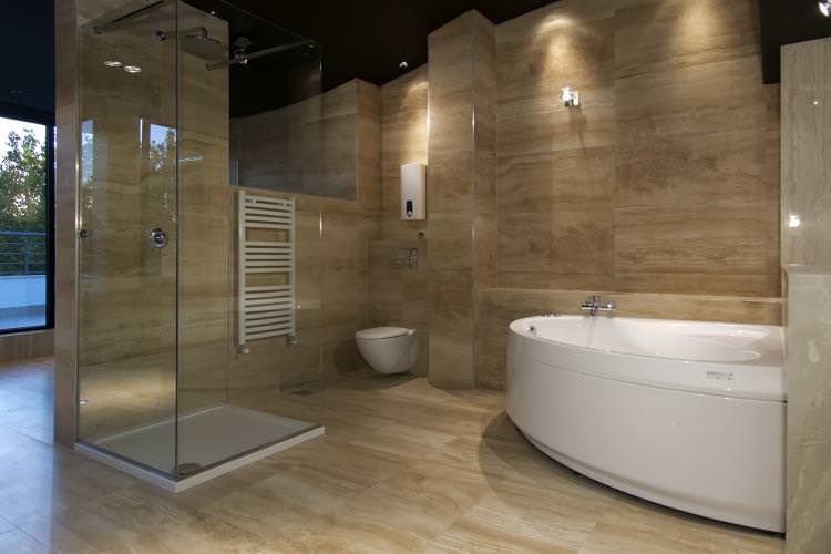 Оздоблення стін - Дизайн ванної кімнати в сучасному стилі
