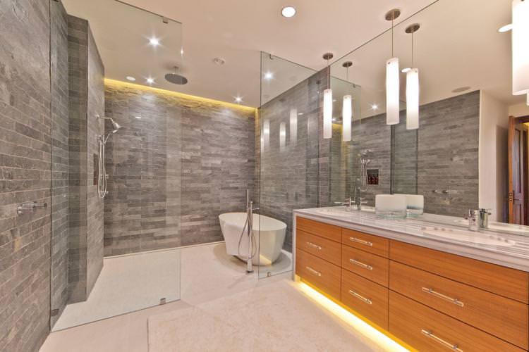 Дизайн ванної кімнати в сучасному стилі - фото