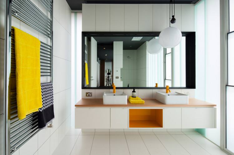 Дизайн ванної кімнати в сучасному стилі - фото