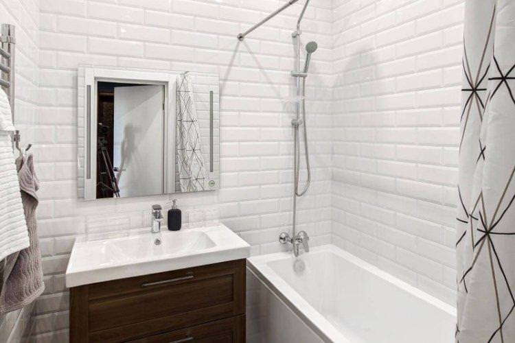Оздоблення стін - Дизайн ванної кімнати в скандинавському стилі