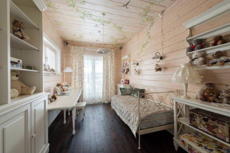 Штори у стилі прованс у дитячій кімнаті - дизайн фото