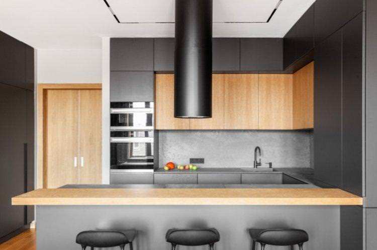 Кухня в стилі контемпорарі - дизайн інтер'єру фото
