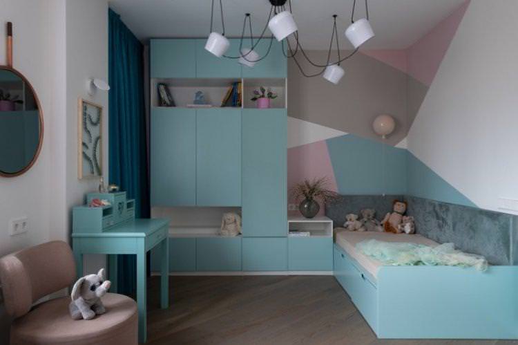 Дитяча кімната в стилі контемпорарі - дизайн інтер'єру фото