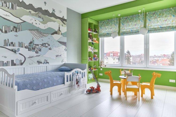 Дитяча кімната в стилі контемпорарі - дизайн інтер'єру фото