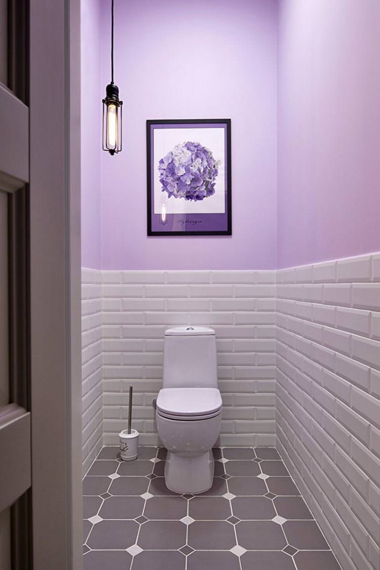 Фарба - оздоблення стін у туалеті