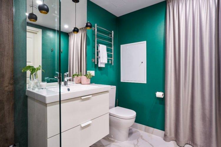 Ванна кімната у скандинавському стилі - дизайн інтер'єру фото