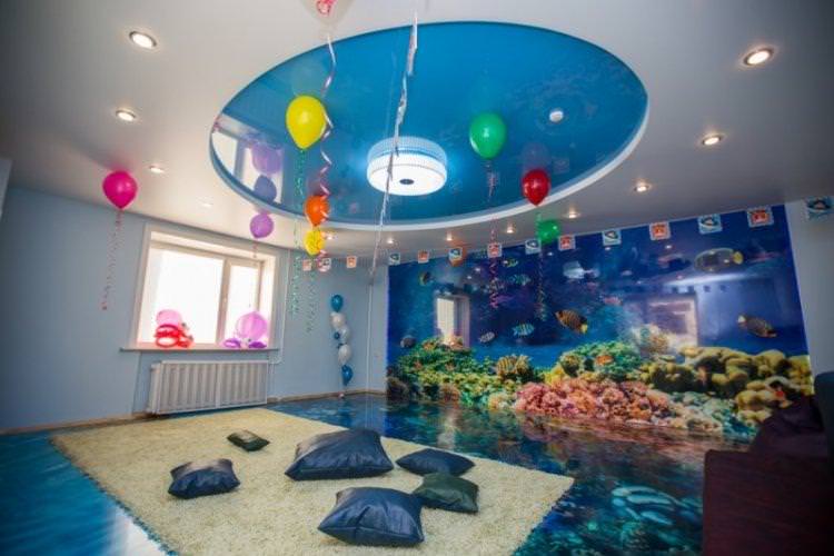 Наливні 3D-підлоги в дитячій кімнаті - фото