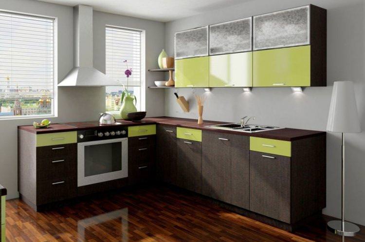 Колір венге на кухні - дизайн фото
