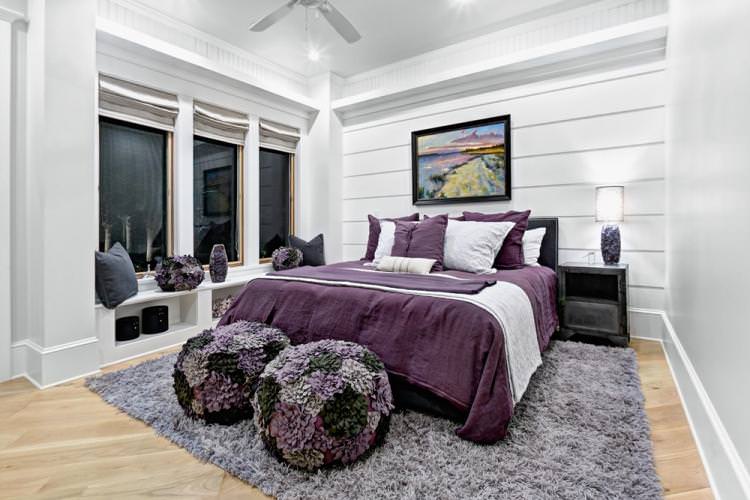 Фіолетова спальня - Дизайн спальні