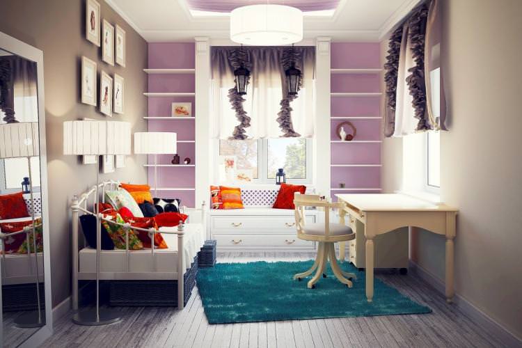 Оздоблення підлоги - Дизайн кімнати для дівчинки-підлітка