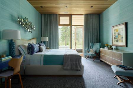Бірюзова спальня: 70 свіжих ідей дизайну (фото)