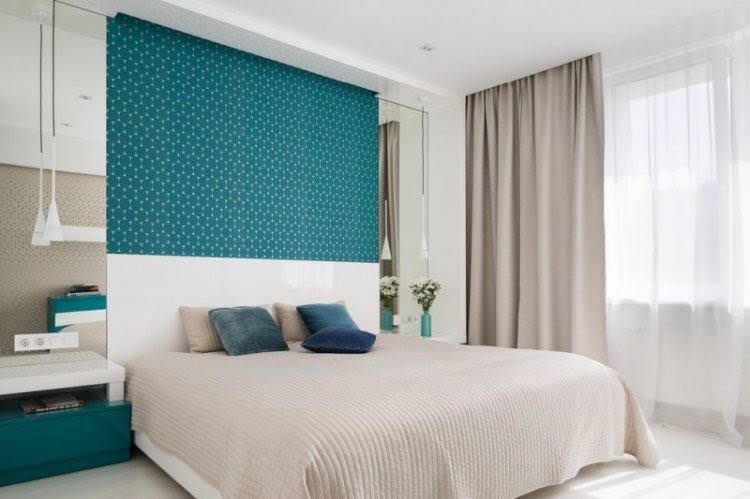 Колірні поєднання - Дизайн бірюзової спальні