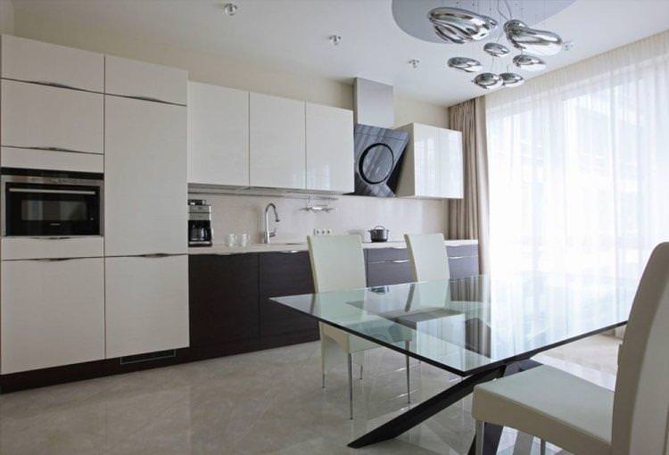 Оздоблення підлоги - Дизайн кухні в стилі мінімалізм