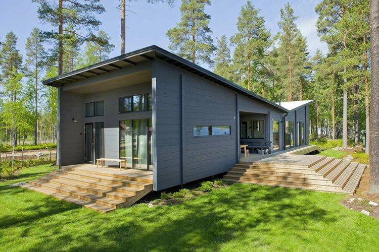 Будинок у скандинавському стилі з блоків - проекти та фото