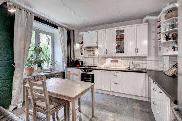 Кухня 14 кв.м. у скандинавському стилі - Дизайн інтер'єру
