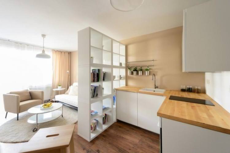 Меблі - Способи зонування кухні та вітальні