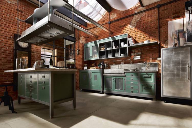 Дизайн кухні в стилі лофт - фото реальних інтер'єрів