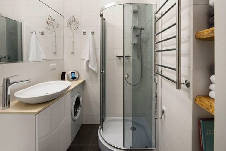 Душева кабіна - Дизайн ванної кімнати 4 кв.м.
