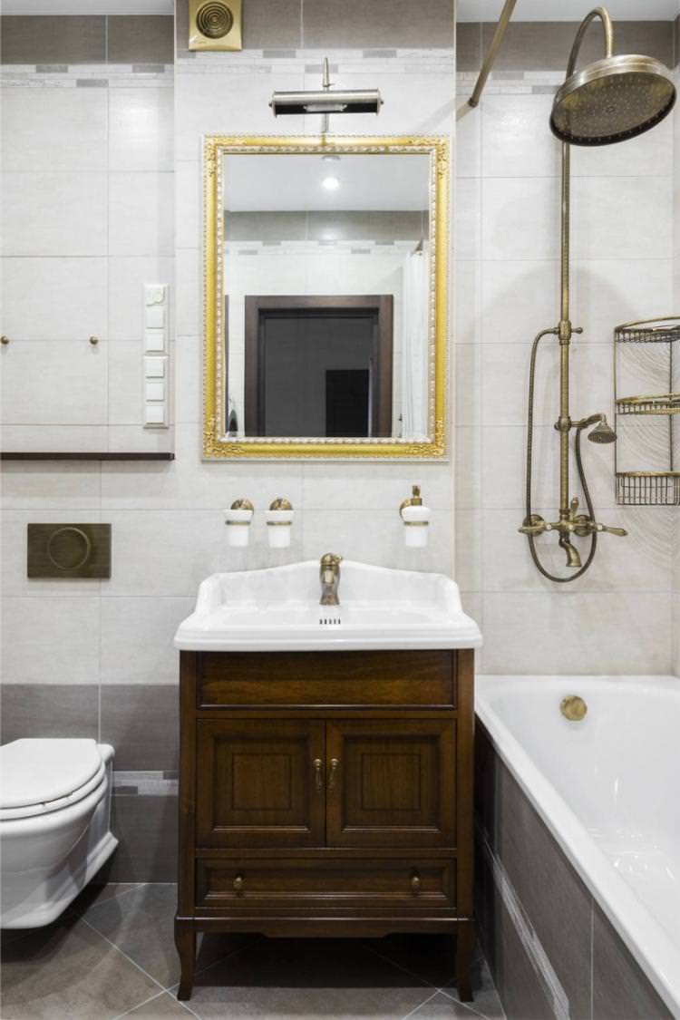 Дизайн інтер'єру ванної кімнати 4 кв.м. - фото реальних інтер'єрів