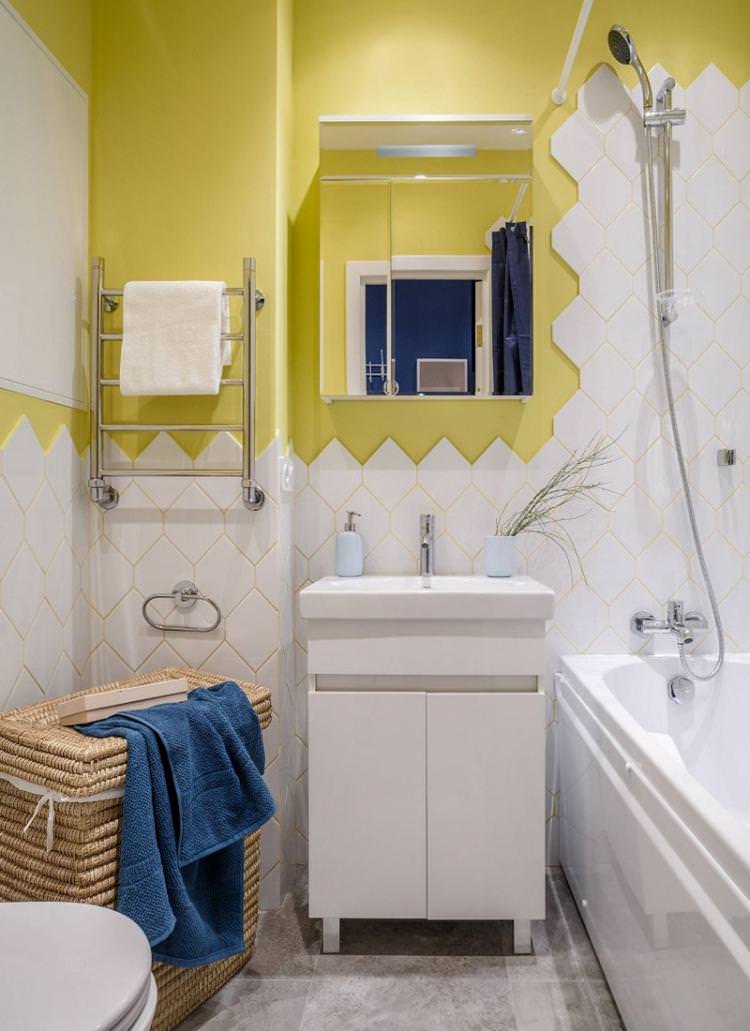 Дизайн інтер'єру ванної кімнати 4 кв.м. - фото реальних інтер'єрів