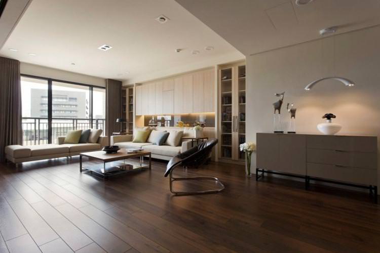 Оздоблення підлоги - Дизайн однокімнатної квартири 40 кв.м.