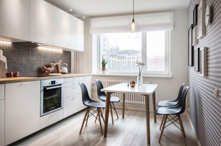 Кухня 3 на 4 у скандинавському стилі - Дизайн інтер'єру