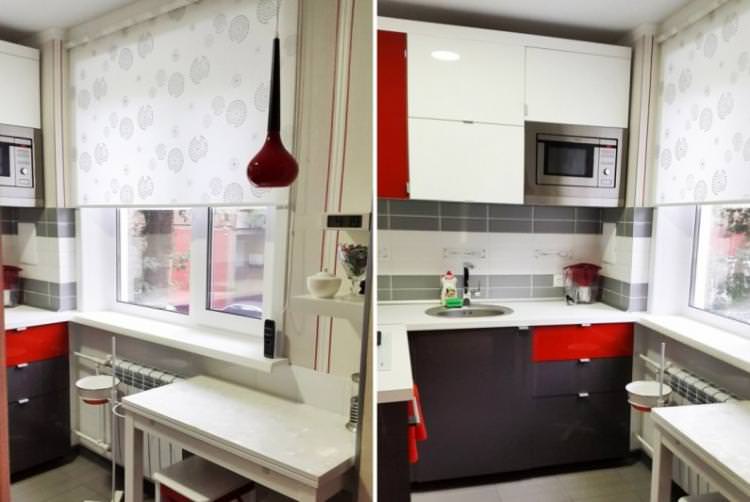 Легке оформлення вікна - Дизайн маленької кухні
