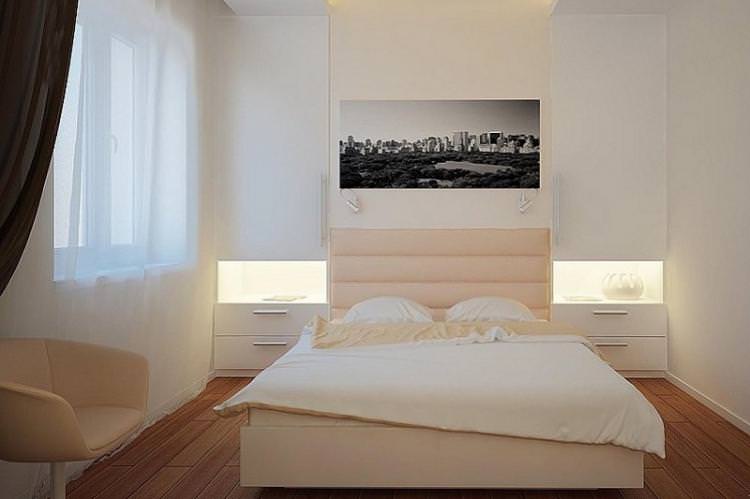 Перевага світлим тонам - Дизайн маленької спальні