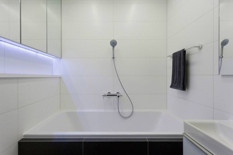 Ванна кімната 2 кв.м. у стилі мінімалізм - Дизайн інтер'єру