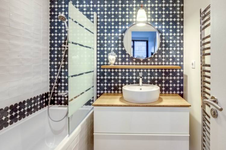 Оздоблення стін - Дизайн ванної кімнати 2 кв.м.