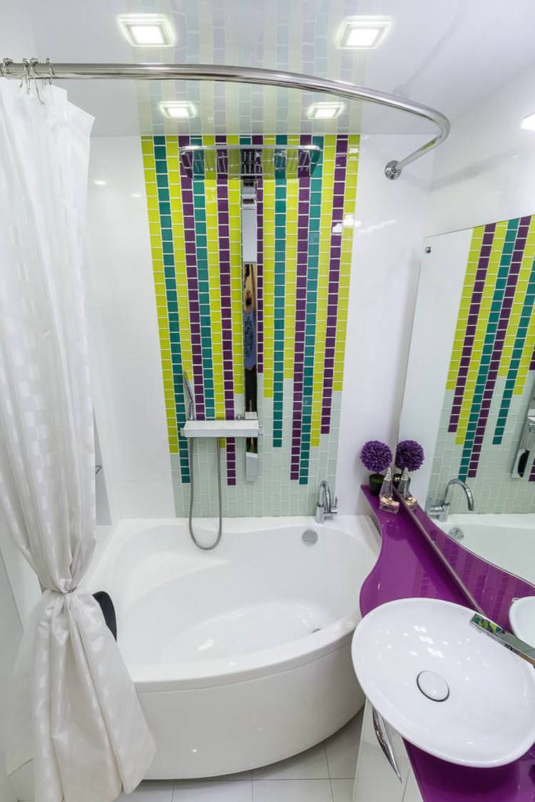 Системи зберігання - Дизайн ванної кімнати 2 кв.м.