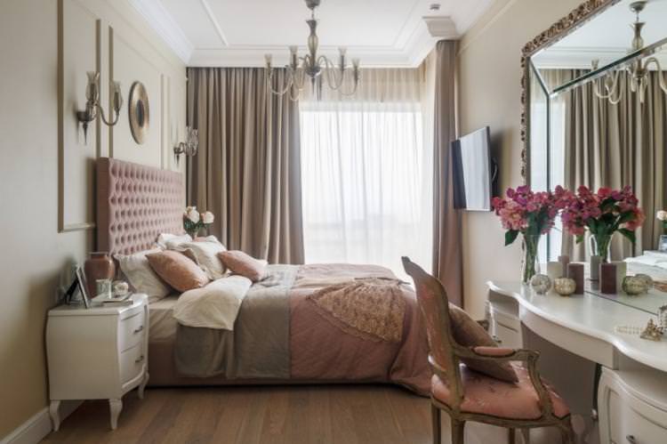 Оздоблення стелі - Дизайн спальні в класичному стилі