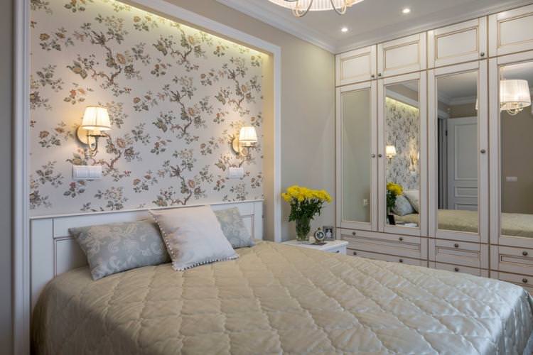 Оздоблення стін - Дизайн спальні в класичному стилі