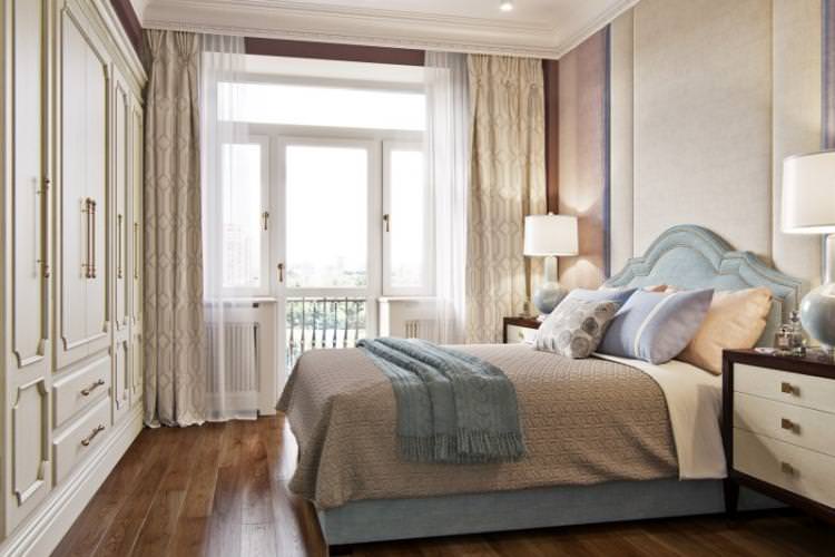 Маленька спальня в класичному стилі - Дизайн інтер'єру