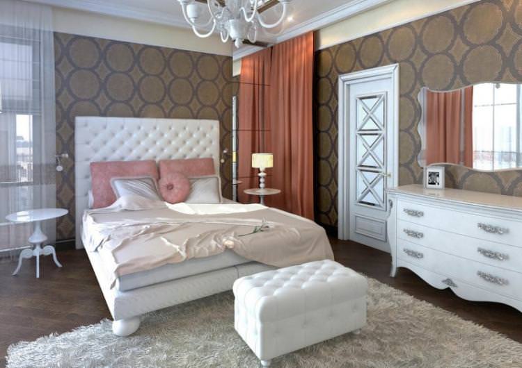 Дизайн інтер'єру спальні в стилі арт-деко