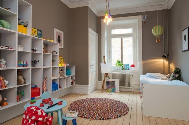Коричнева дитяча кімната для хлопчика - Дизайн інтер'єру